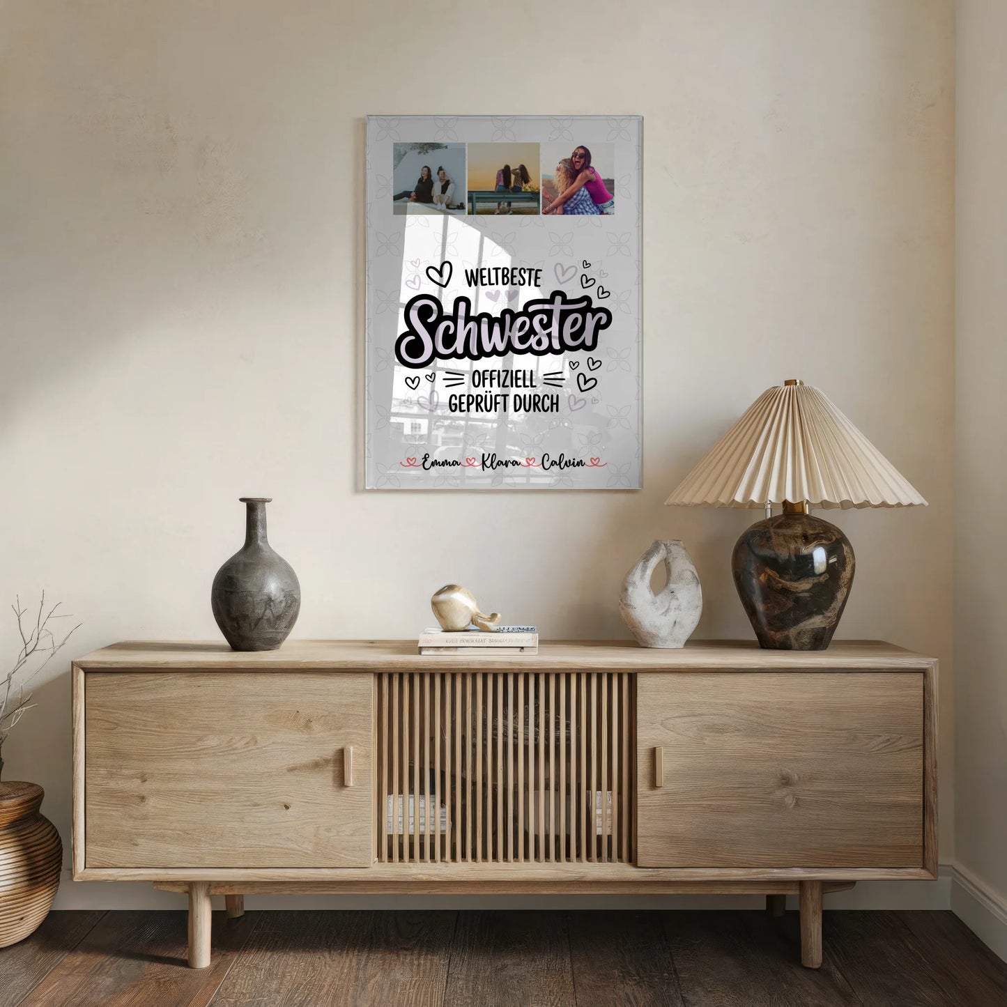 Foto Mit Acrylglas Fotocollage Schwester Weltbeste Schwester Offiziell Geprüft Durch Geschenk 5