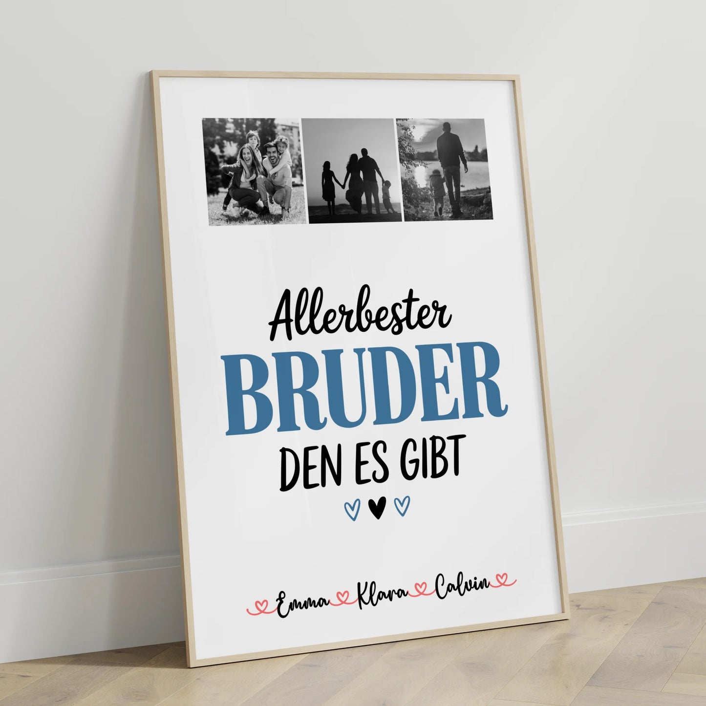 Bruder Poster Personalisiert Geschenk Fotocollage Bruder Allerbester Bruder Den Es Gibt