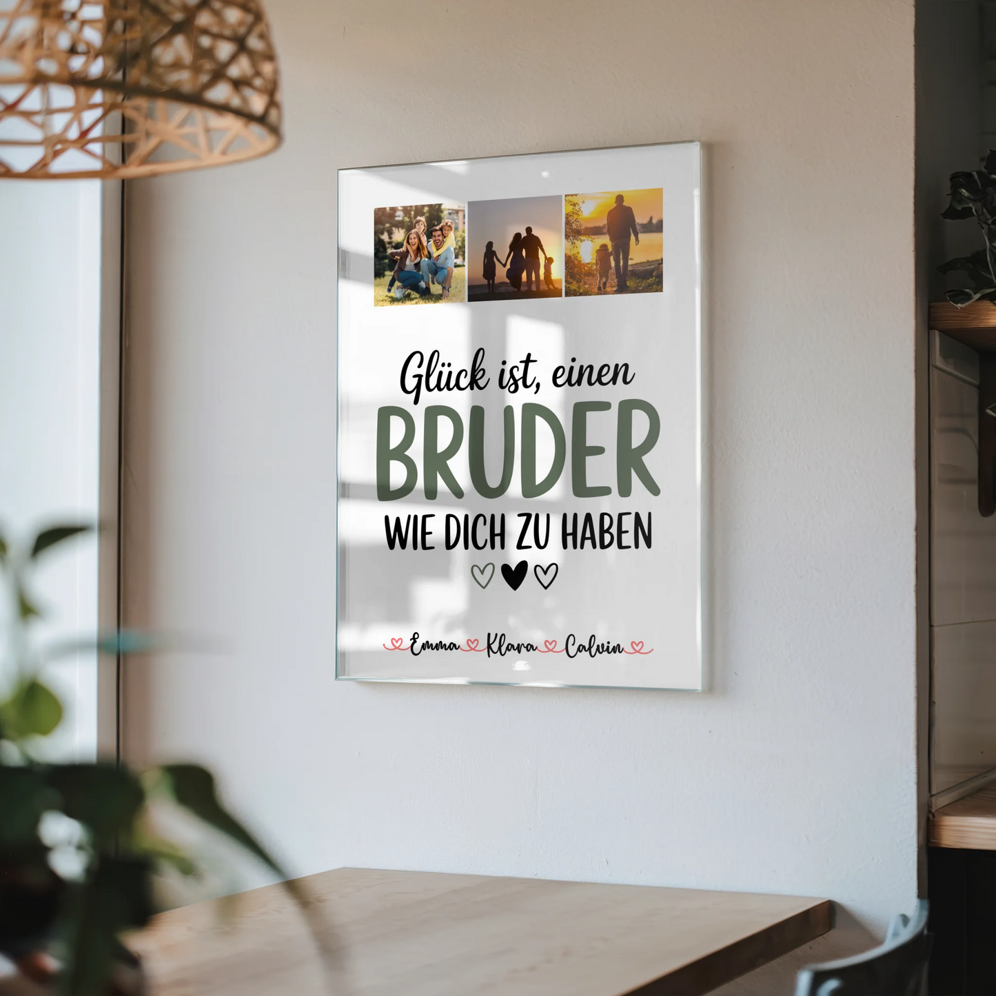 Foto Acrylglas Fotocollage Bruder Glück Ist einen Bruder Wie Dich Zu Haben Geschenk 4