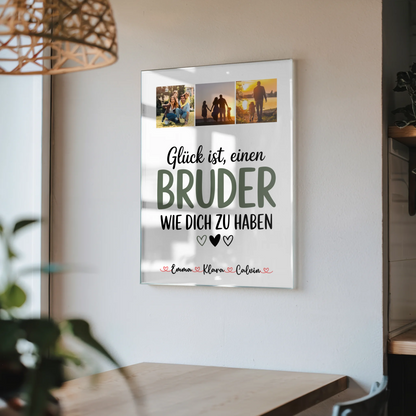 Foto Acrylglas Fotocollage Bruder Glück Ist einen Bruder Wie Dich Zu Haben Geschenk 4