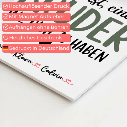 Fotoboard Magnet Poster Fotocollage Bruder Glück Ist einen Bruder Wie Dich Zu Haben Geschenk