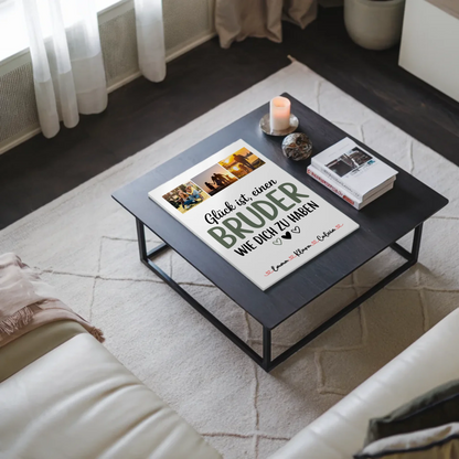 Fotoboard Magnet Poster Fotocollage Bruder Glück Ist einen Bruder Wie Dich Zu Haben Geschenk