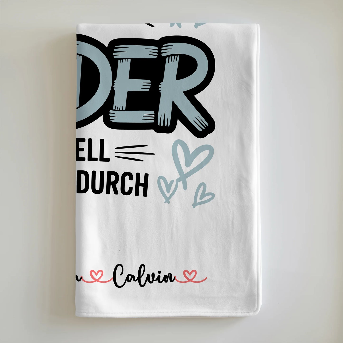 Kuscheldecke Mit Namen und Fotocollage für Bruder Weltbester Bruder Offiziell Geprüft Durch 6