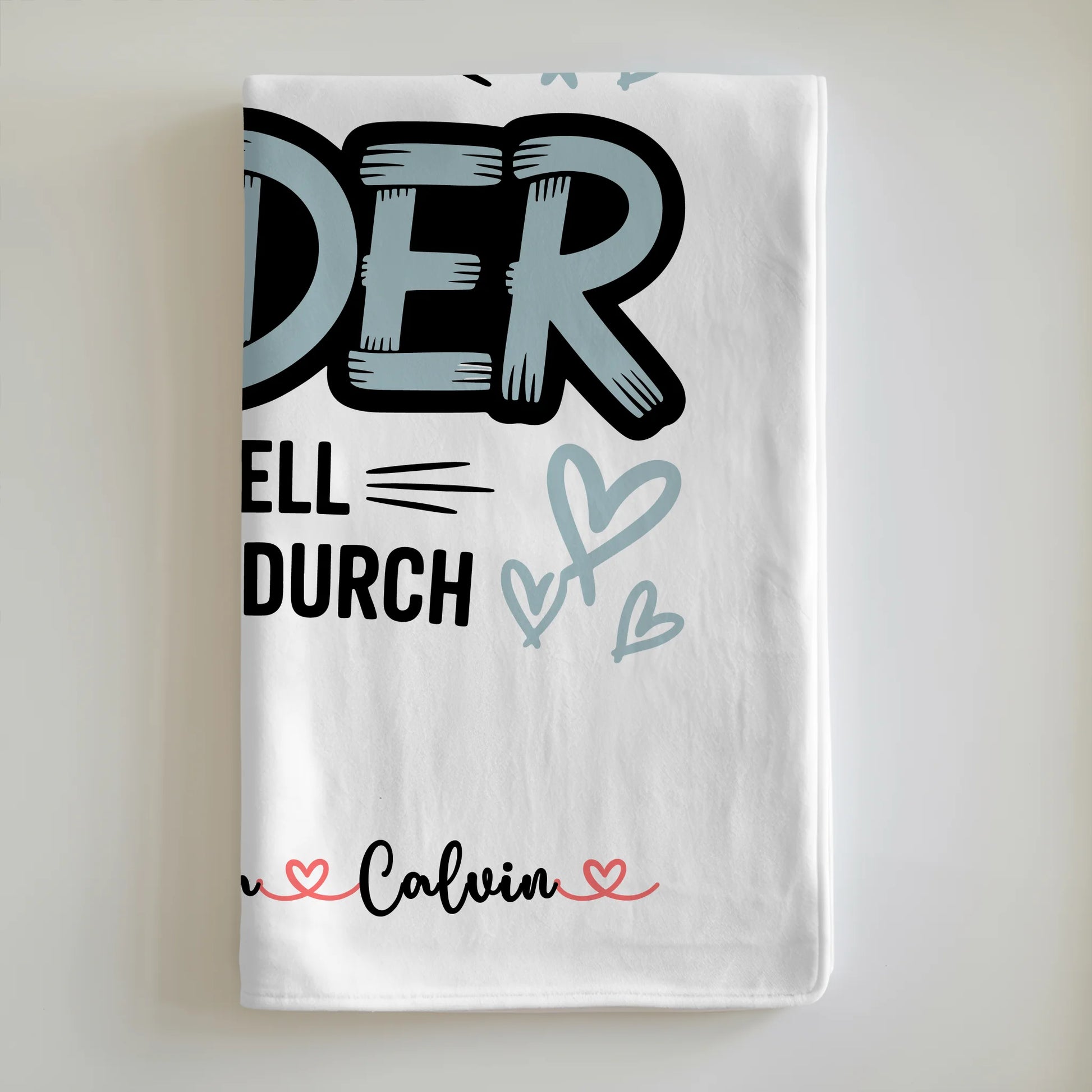 Kuscheldecke Mit Namen und Fotocollage für Bruder Weltbester Bruder Offiziell Geprüft Durch 6