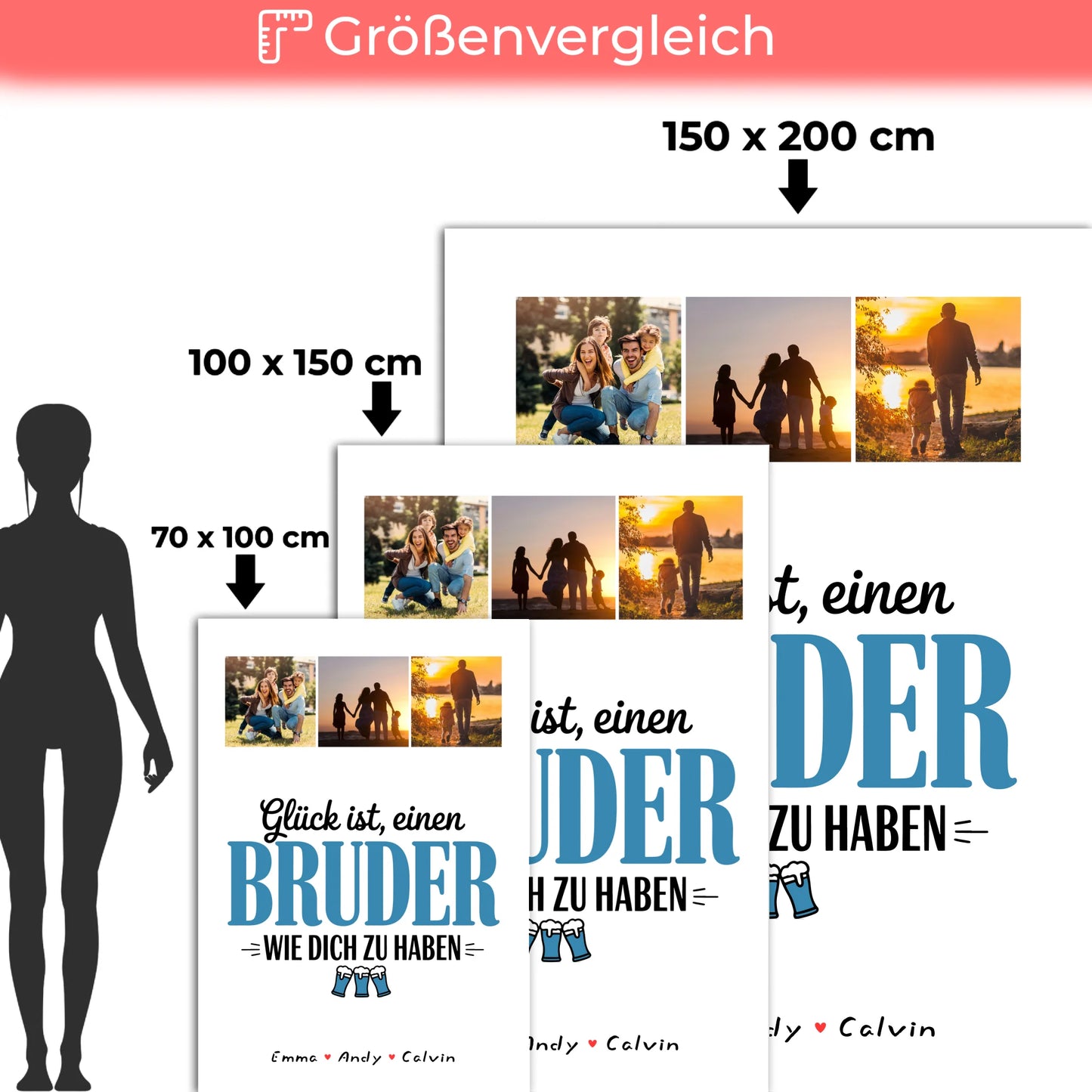 Personalisierte Kuscheldecke Mit Namen Bruder Fotocollage Glück Ist Einen Bruder Wie Dich Zu Haben 5