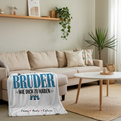 Personalisierte Kuscheldecke Mit Namen Bruder Fotocollage Glück Ist Einen Bruder Wie Dich Zu Haben 4