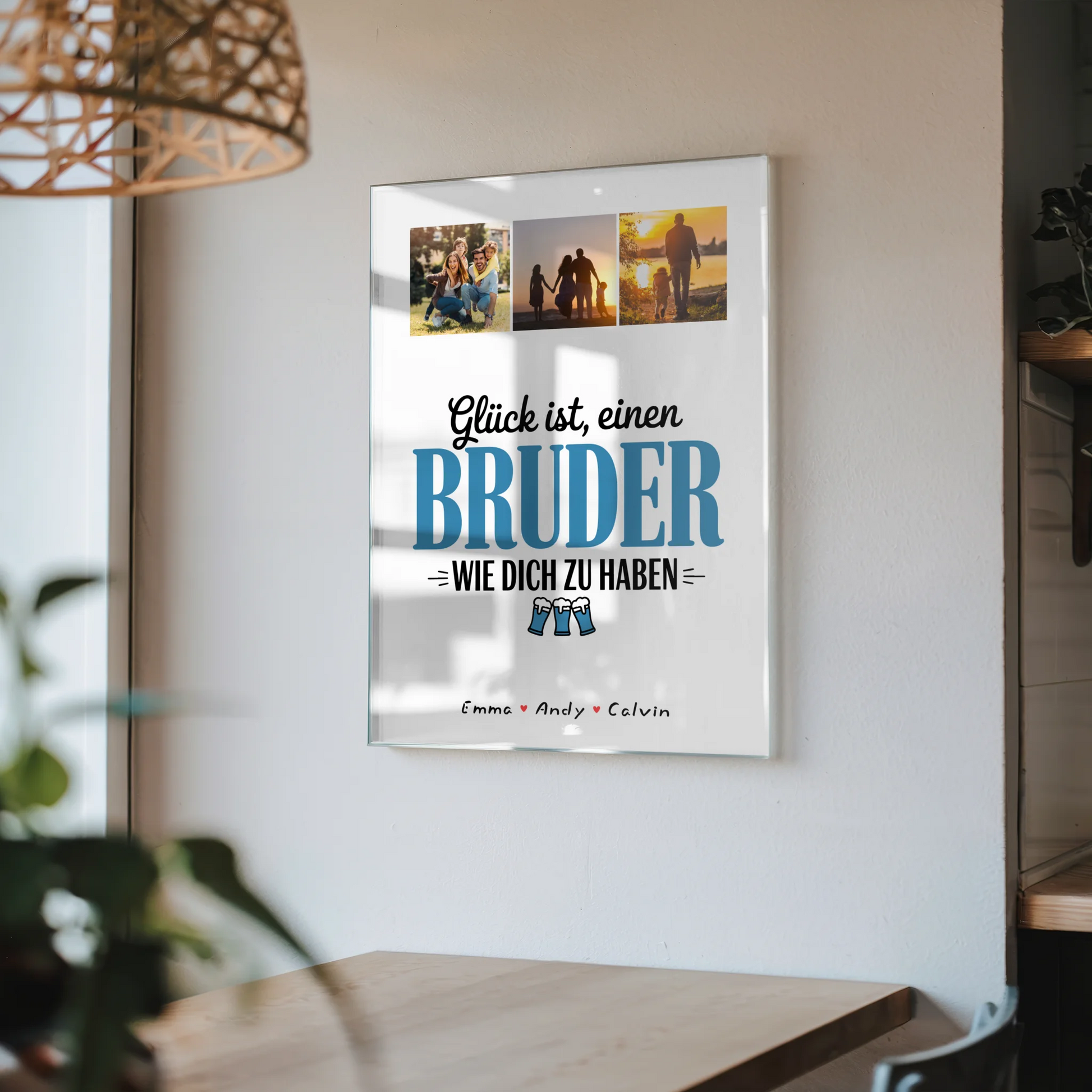 Personalisierte Acrylglas Mit Foto Bruder Fotocollage Glück Ist Einen Bruder Wie Dich Zu Haben 4