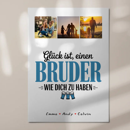 Fotoboard Poster Magnetisch Bruder Fotocollage Glück Ist einen Bruder Wie Dich Zu Haben Geschenk 7