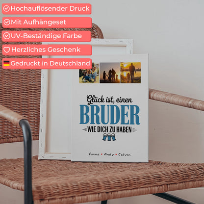 Personalisierte Bruder Fotocollage Großes Bild Aus Vielen Kleinen Glück Ist Einen Bruder Wie Dich Zu Haben 5