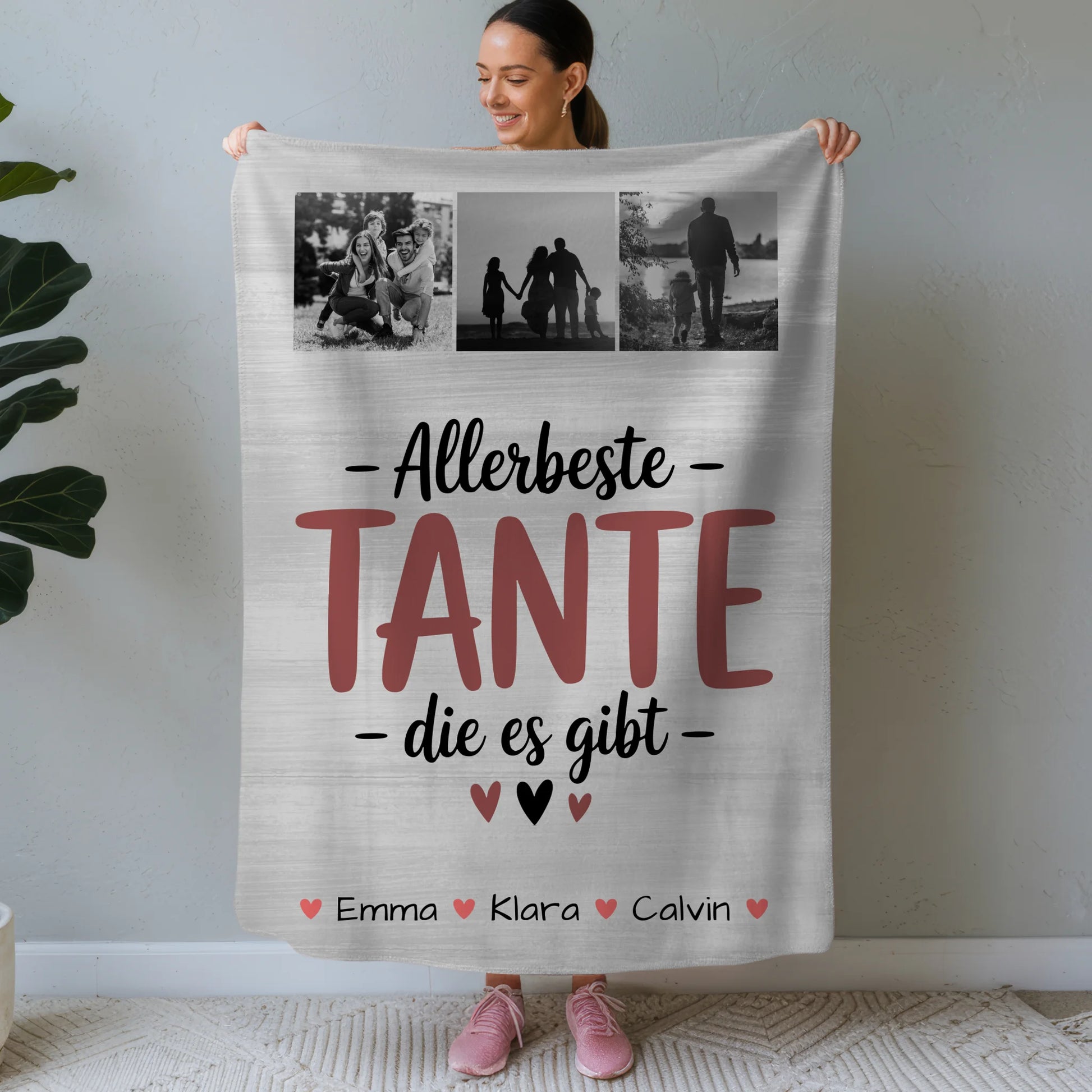 Kuscheldecke Mit Namen Und Motiv Geschenk Fotocollage Tante Allerbeste Tante Die Es Gibt 1