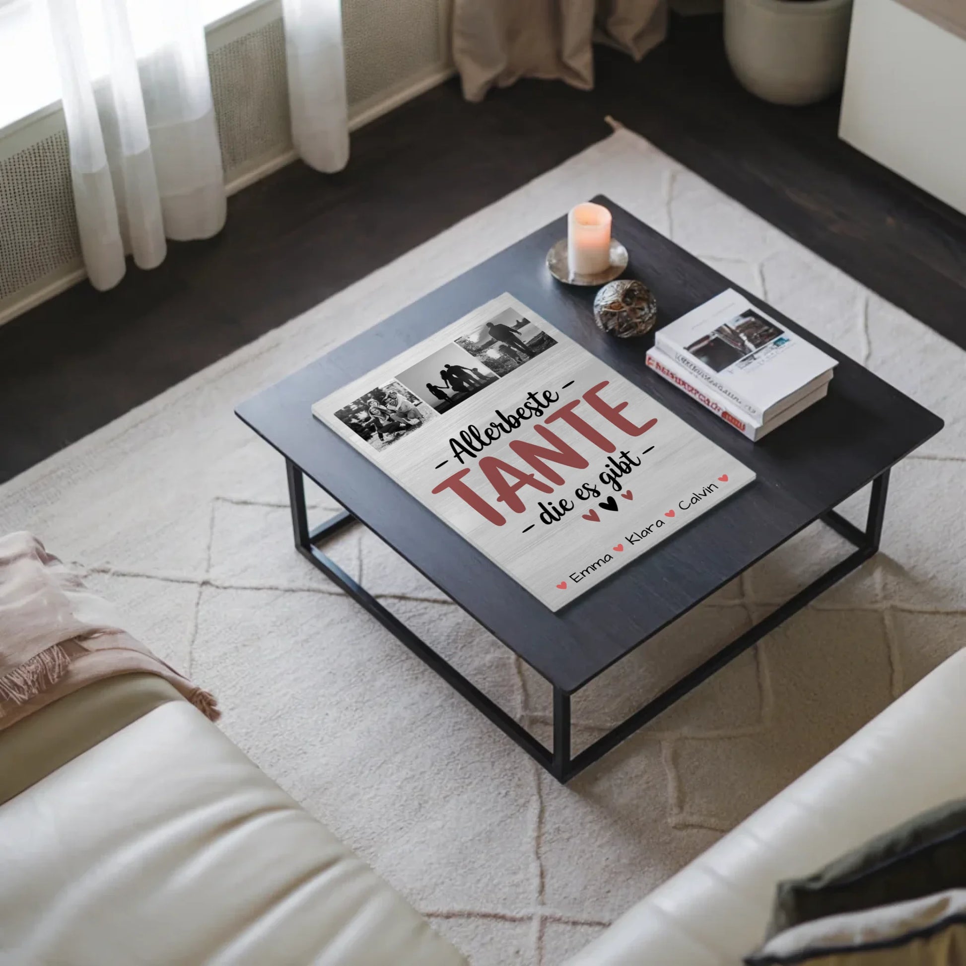 Personalisiertes Fotoboard Magnet Wandbild Geschenk Fotocollage Tante Allerbeste Tante Die Es Gibt 3