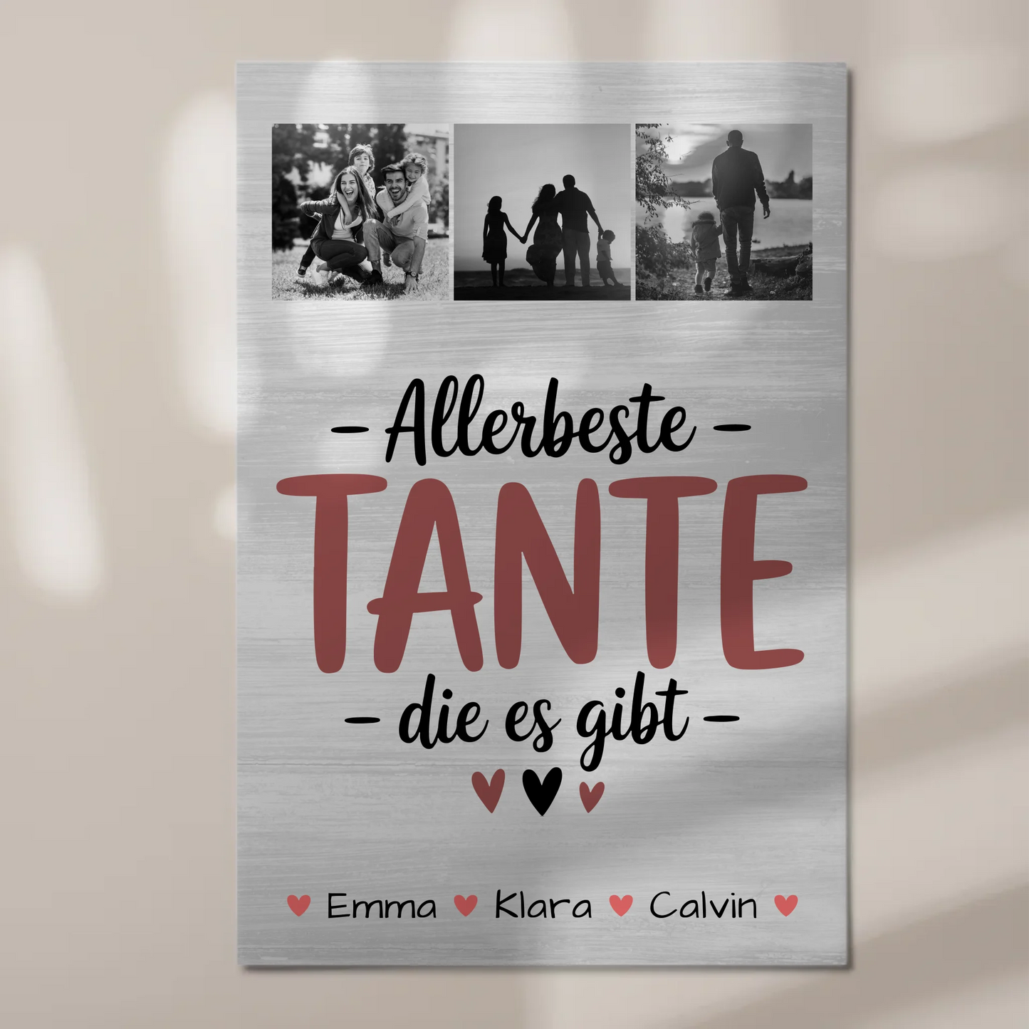 Personalisiertes Fotoboard Magnet Wandbild Geschenk Fotocollage Tante Allerbeste Tante Die Es Gibt 1