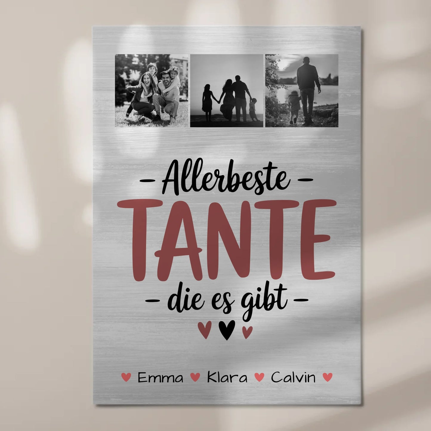 Personalisiertes Fotoboard Magnet Wandbild Geschenk Fotocollage Tante Allerbeste Tante Die Es Gibt 7