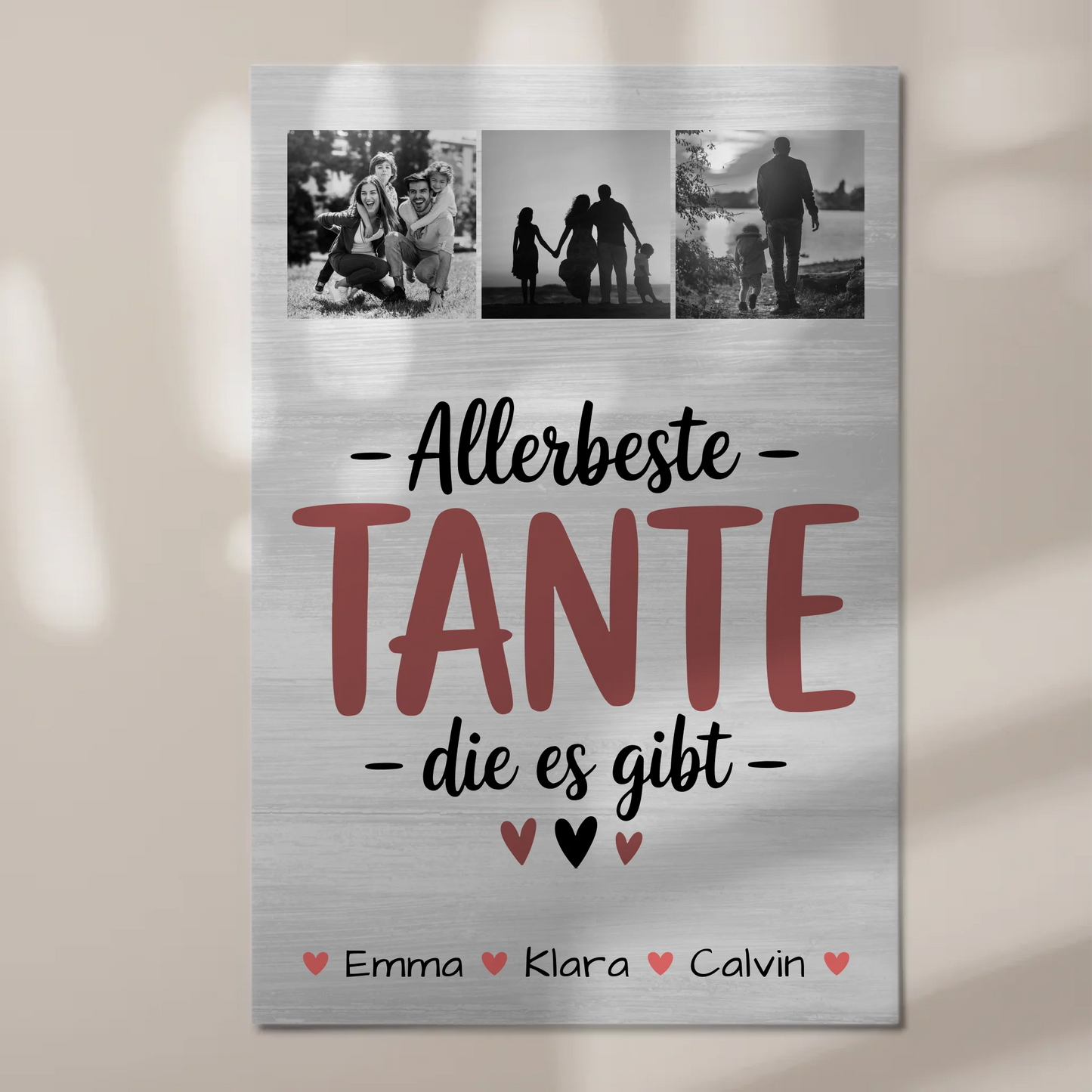 Personalisiertes Fotoboard Magnet Wandbild Geschenk Fotocollage Tante Allerbeste Tante Die Es Gibt