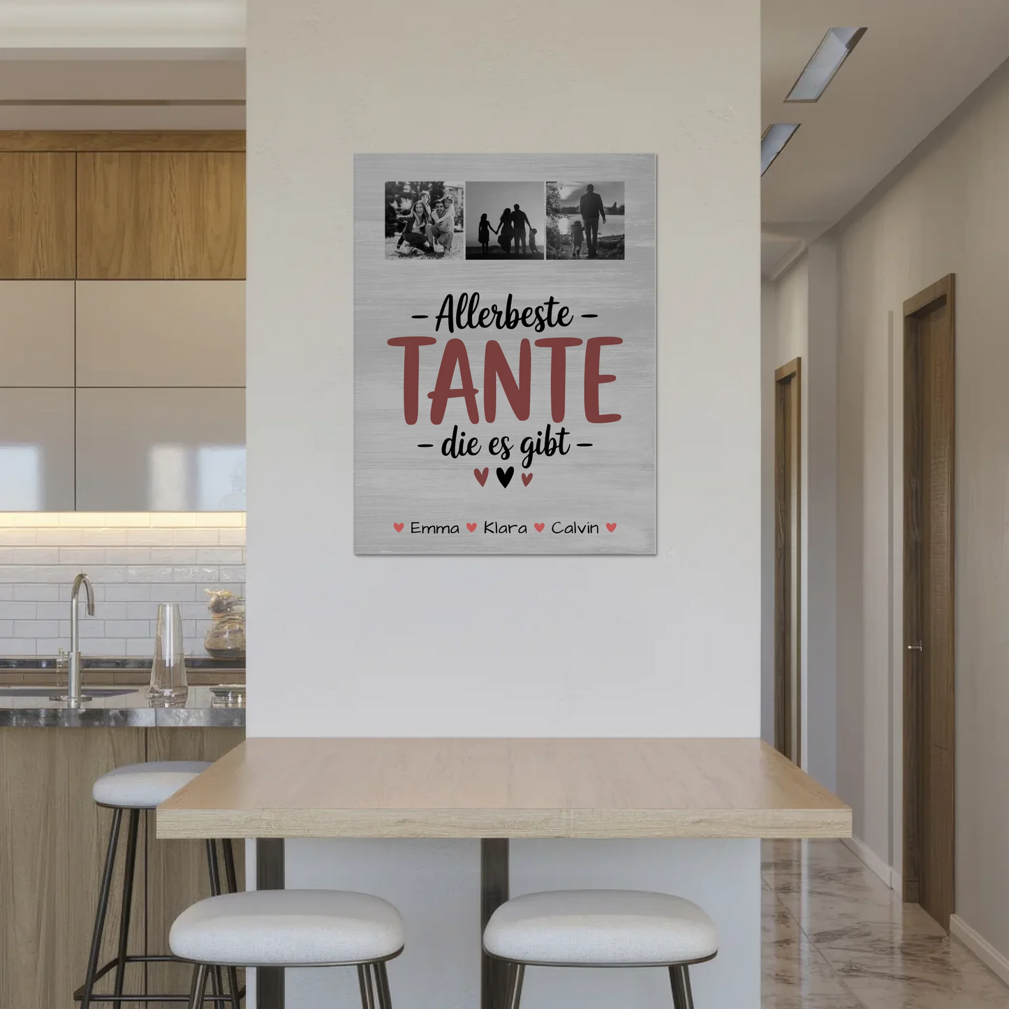 Personalisiertes Fotoboard Magnet Wandbild Geschenk Fotocollage Tante Allerbeste Tante Die Es Gibt