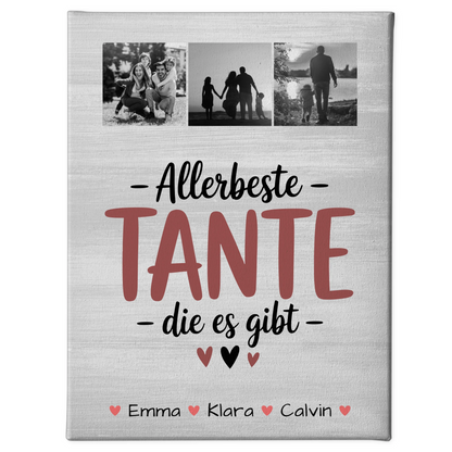 Leinwand Collagen Erstellen Geschenk Fotocollage Tante Allerbeste Tante Die Es Gibt 1