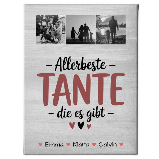 Leinwand Collagen Erstellen Geschenk Fotocollage Tante Allerbeste Tante Die Es Gibt 1