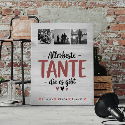 Leinwand Collagen Erstellen Geschenk Fotocollage Tante Allerbeste Tante Die Es Gibt 4