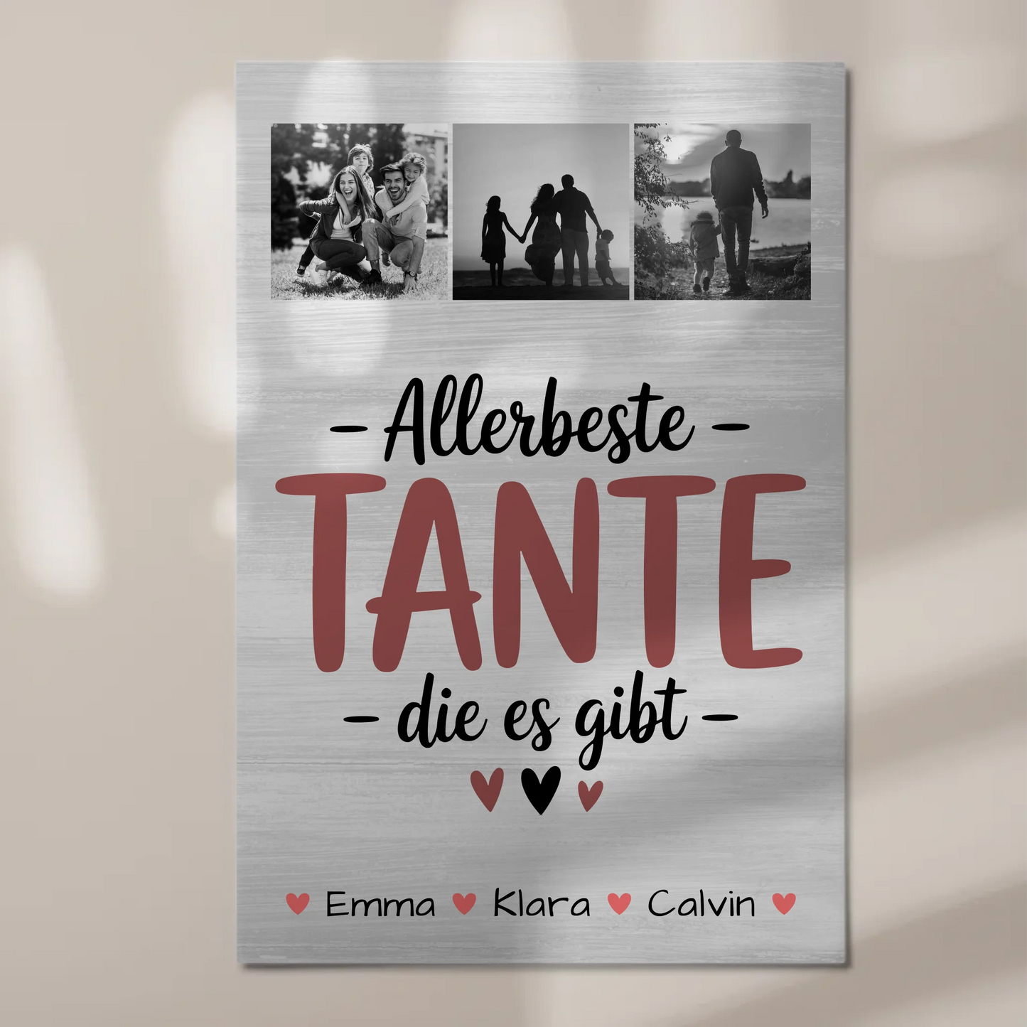 Personalisiertes Fotoboard Magnet Wandbild Geschenk Fotocollage Tante Allerbeste Tante Die Es Gibt