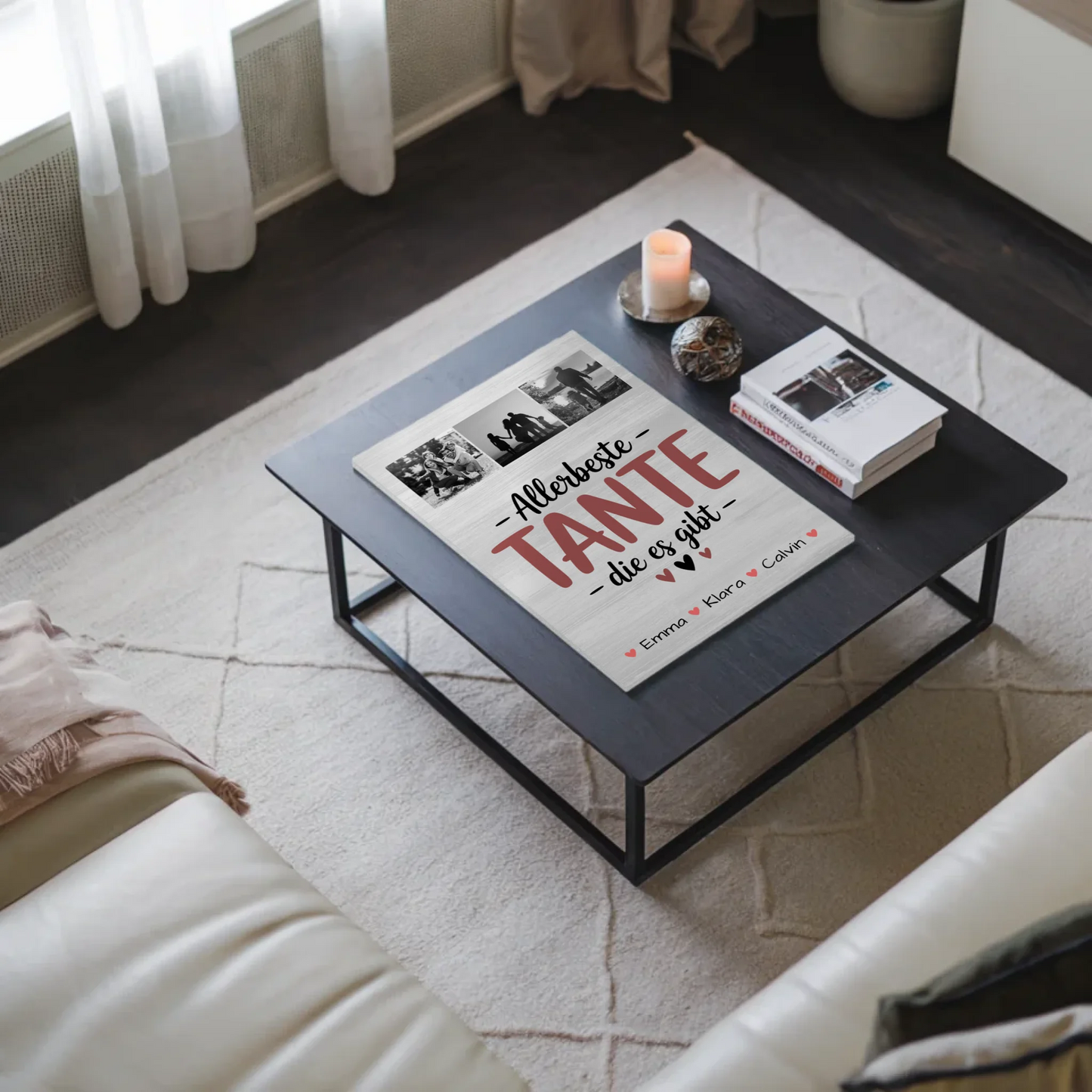 Personalisiertes Fotoboard Magnet Wandbild Geschenk Fotocollage Tante Allerbeste Tante Die Es Gibt