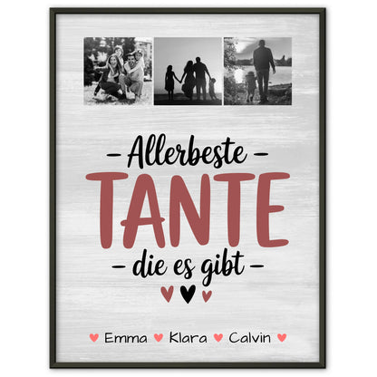 Karten Poster Personalisiert Geschenk Fotocollage Tante Allerbeste Tante Die Es Gibt Geschenkidee