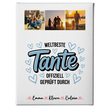 Fotocollage Großes Bild Aus Vielen Kleinen Für Tante Weltbeste Tante Offiziell Geprüft Durch 1