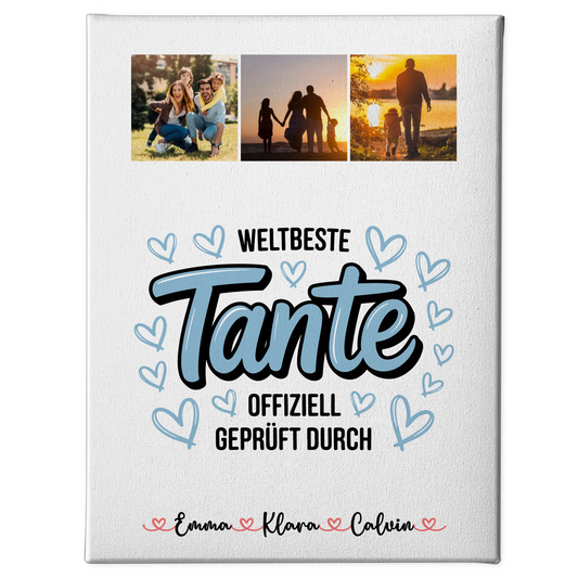 Fotocollage Großes Bild Aus Vielen Kleinen Für Tante Weltbeste Tante Offiziell Geprüft Durch 1