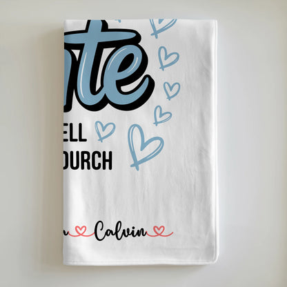 Personalisierte Namensdecke mit Fotocollage für die Weltbeste Tante Offiziell Geprüft Durch 6