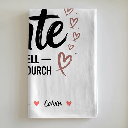 Kuscheldecke Mit Namen Und Motiv Fotocollage für Tante Weltbeste Tante Offiziell Geprüft Durch 6