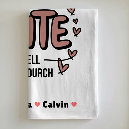 Personalisierte Namensdecke und Tante Fotocollage Weltbeste Tante Offiziell Geprüft Durch 6