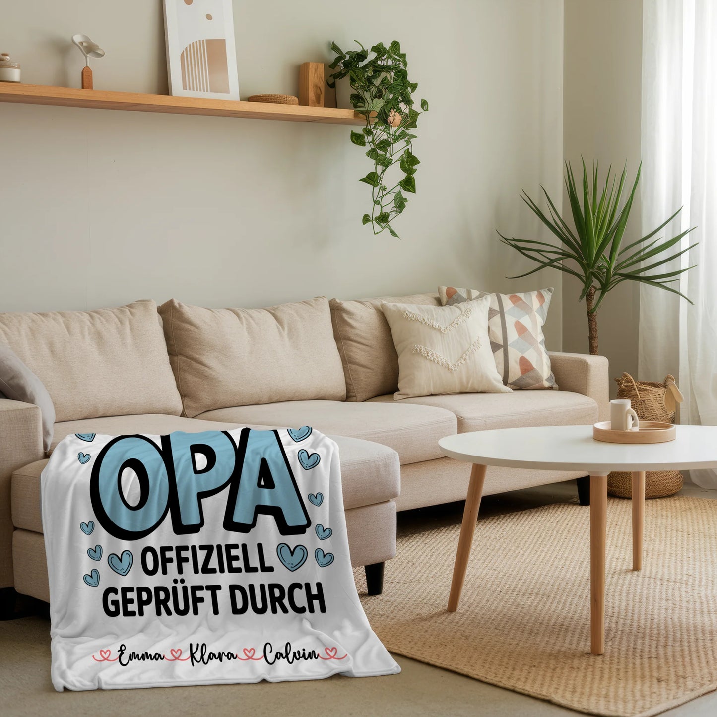 Personalisierte Decke Opa Geschenk Fotocollage Opa Allerbester Opa Offiziell Geprüft Durch 4