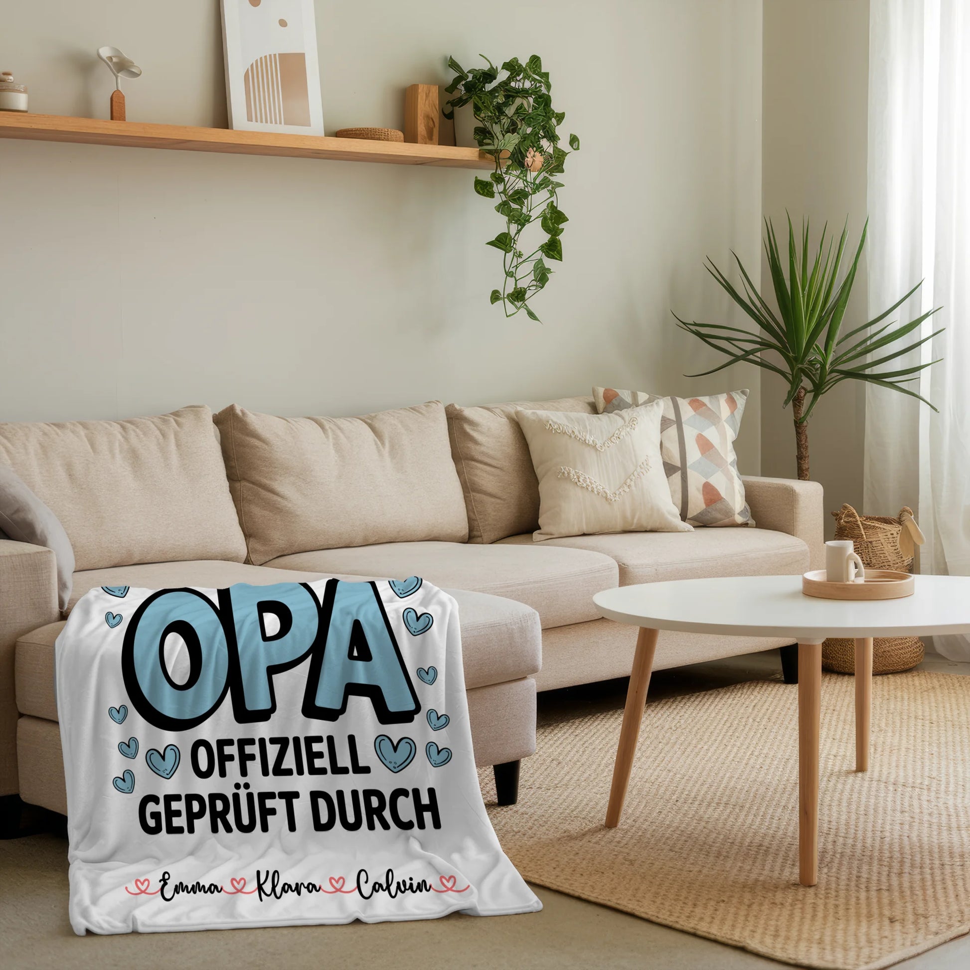 Personalisierte Decke Opa Geschenk Fotocollage Opa Allerbester Opa Offiziell Geprüft Durch 4