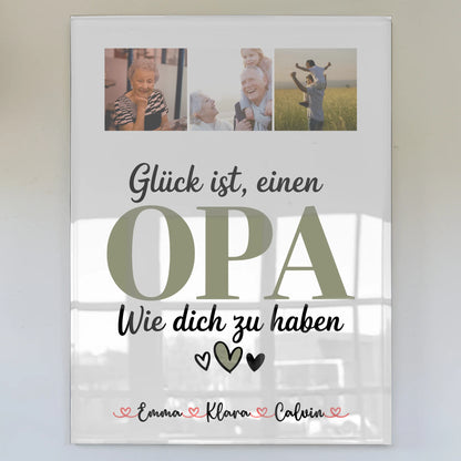 Acrylglas Mit Foto Fotocollage Opa Glück Ist einen Opa Wie Dich Zu Haben personalisiertes Geschenk 1