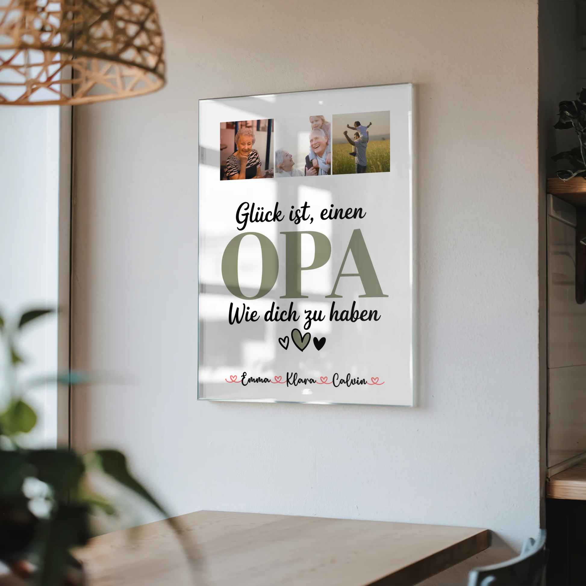 Acrylglas Mit Foto Fotocollage Opa Glück Ist einen Opa Wie Dich Zu Haben personalisiertes Geschenk 4