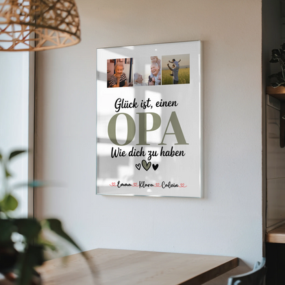 Acrylglas Mit Foto Fotocollage Opa Glück Ist einen Opa Wie Dich Zu Haben personalisiertes Geschenk 4