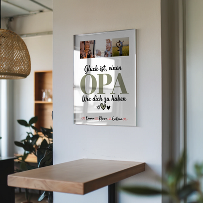 Acrylglas Mit Foto Fotocollage Opa Glück Ist einen Opa Wie Dich Zu Haben personalisiertes Geschenk 6
