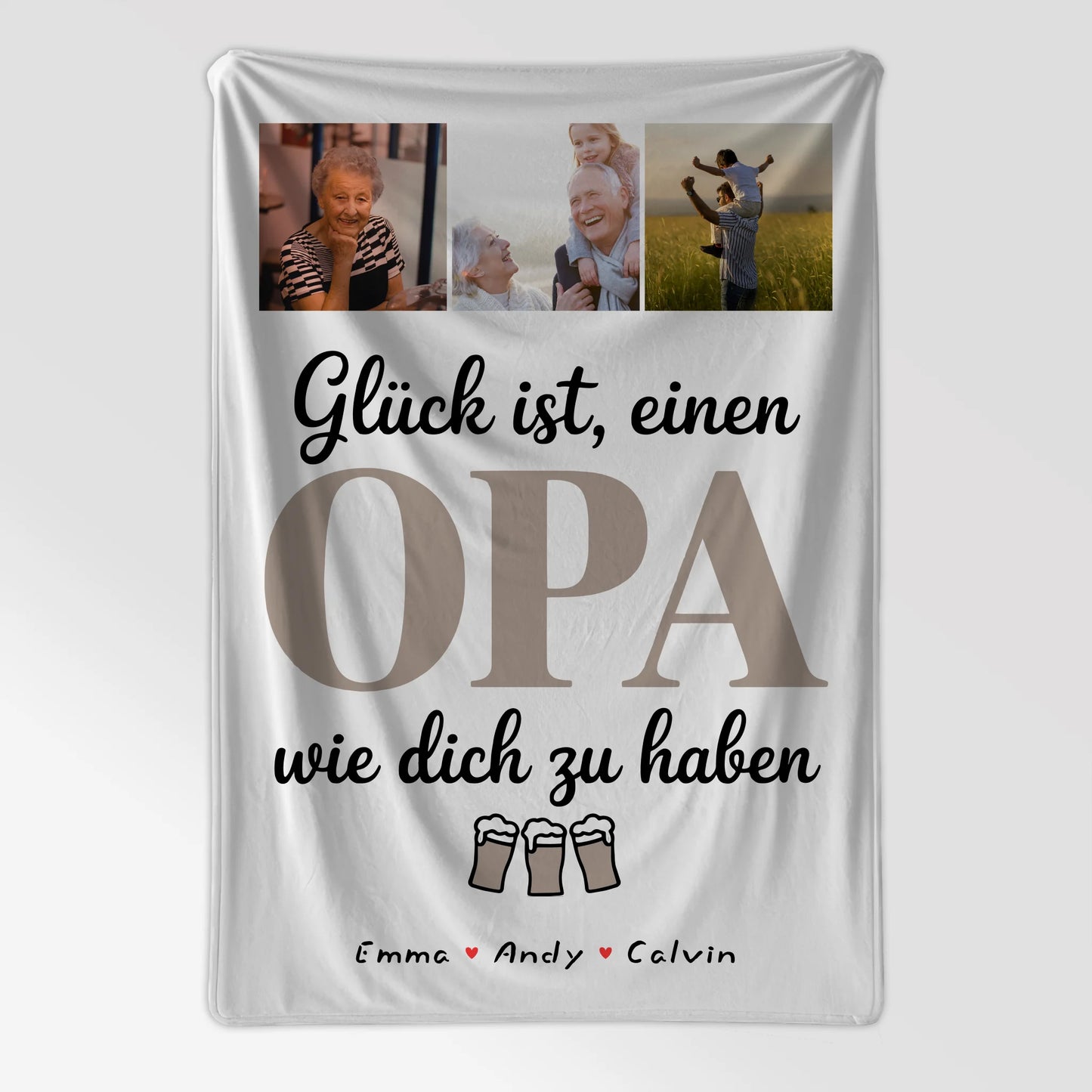 Personalisierte Decke Opa Opa Fotocollage Glück Ist einen Opa Wie Dich Zu Haben Geschenk 7