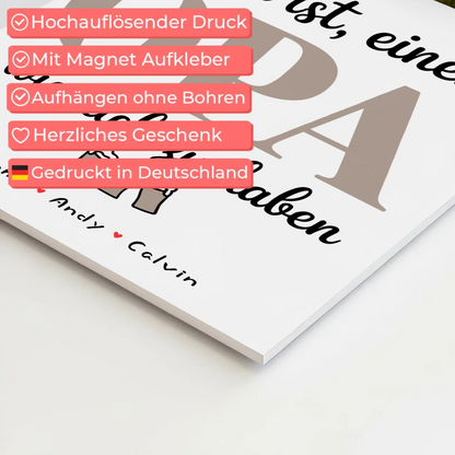 Personalisiertes Fotoboard Poster Magnetisch Opa Fotocollage Glück Ist Einen Opa Wie Dich Haben