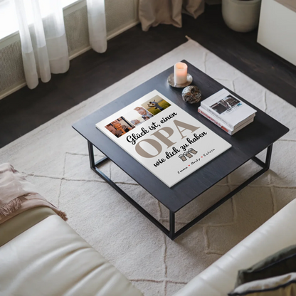 Personalisiertes Fotoboard Poster Magnetisch Opa Fotocollage Glück Ist Einen Opa Wie Dich Haben