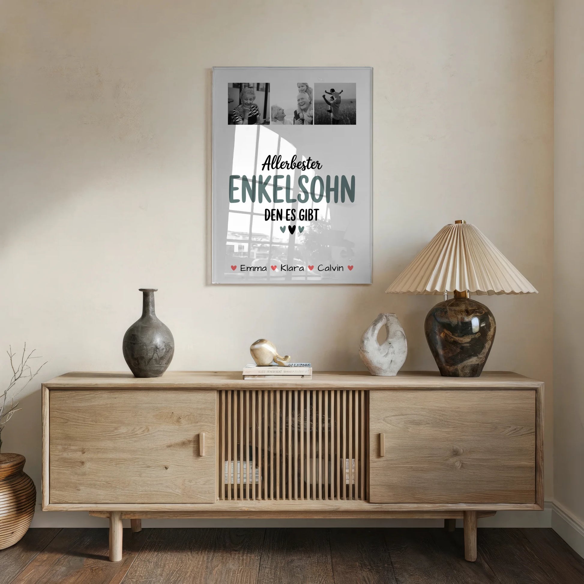 Acrylglas Mit Foto Geschenk Fotocollage Enkelsohn Allerbester Enkelsohn Den Es Gibt 5