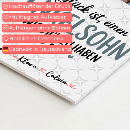 Magnetposter Fotoboard mit Fotocollage für Enkelsohn Glück Ist einen Enkelsohn Wie Dich Zu Haben 4