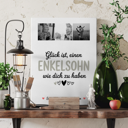 Fotocollage Großes Bild Aus Vielen Kleinen Fotocollage für Enkelsohn Glück Ist einen Enkelsohn Wie Dich Zu Haben 3