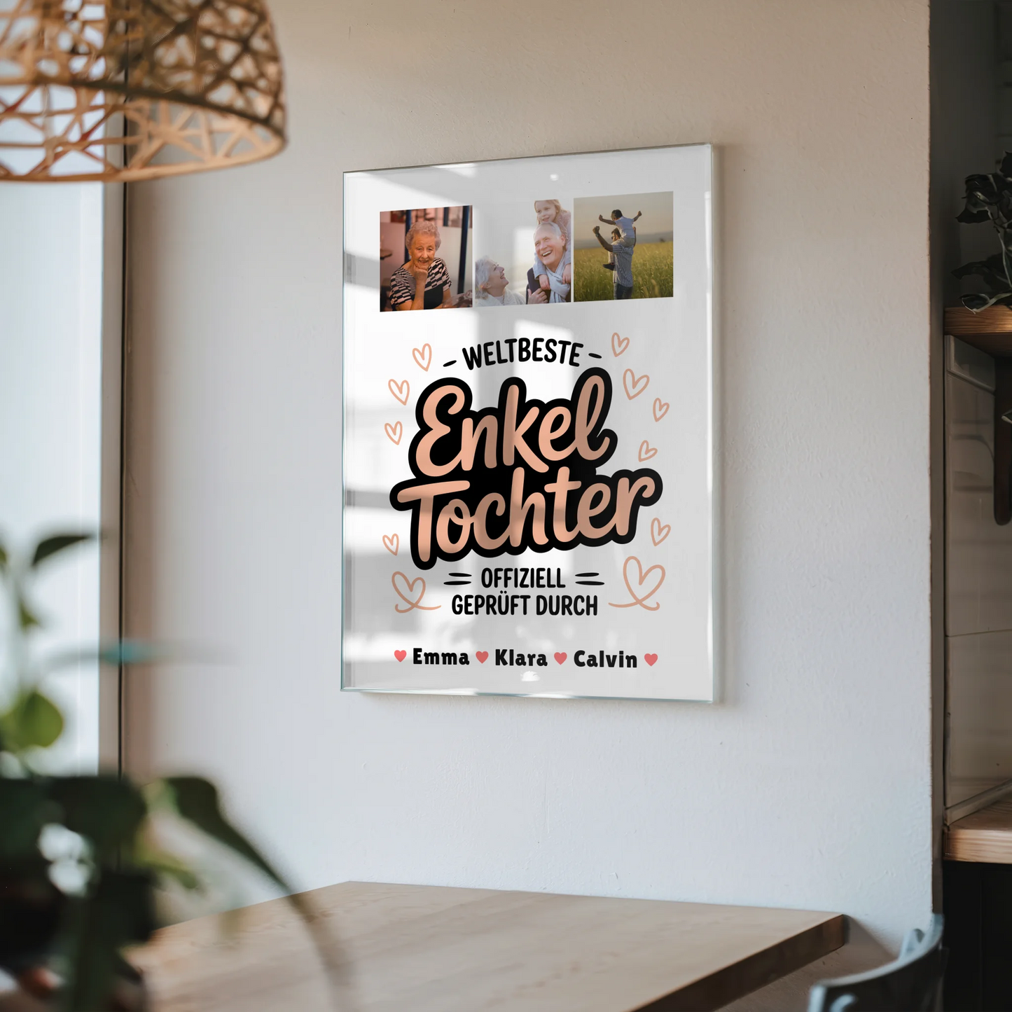 Foto Acrylglas Enkeltochter Fotocollage Weltbeste Enkeltochter Offiziell Geprüft Durch 4