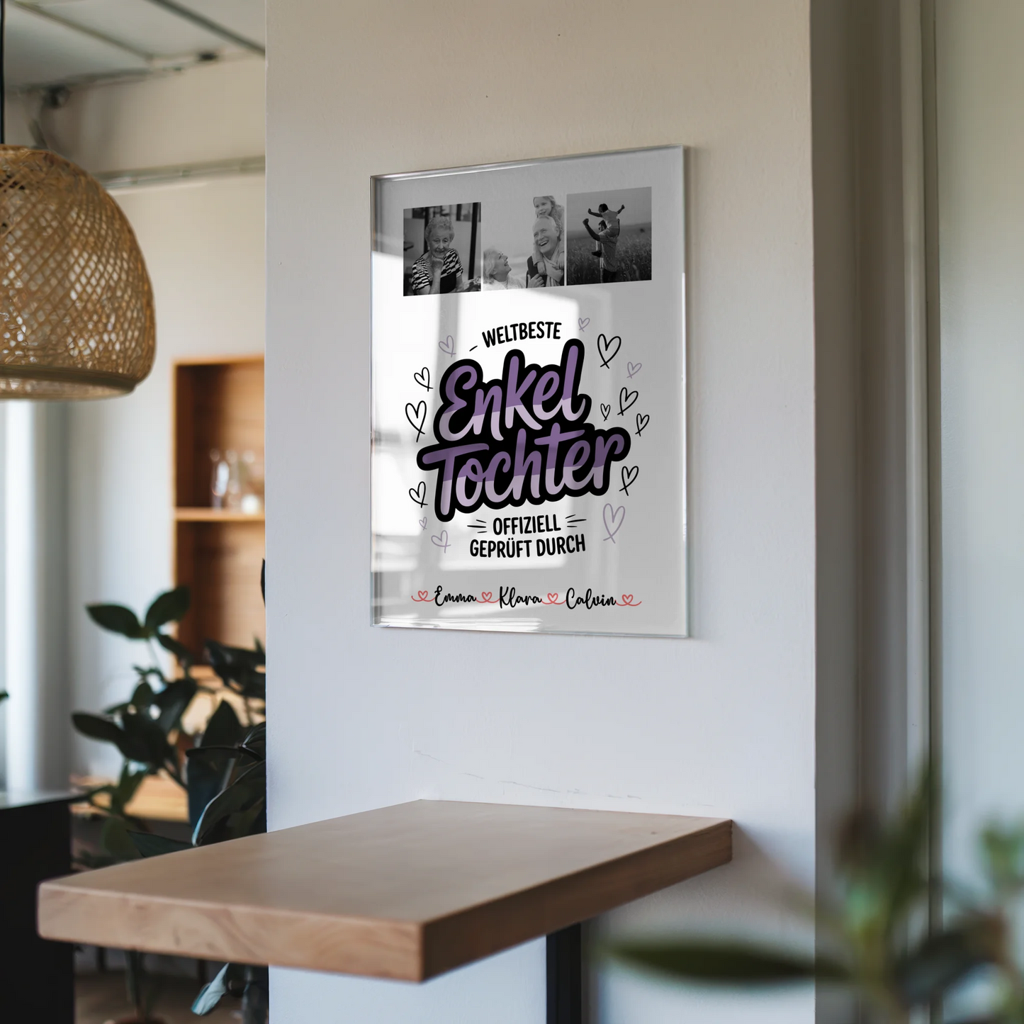 Acrylglas Mit Foto Geschenk Fotocollage Enkeltochter Weltbeste Enkeltochter Offiziell Geprüft Durch 6