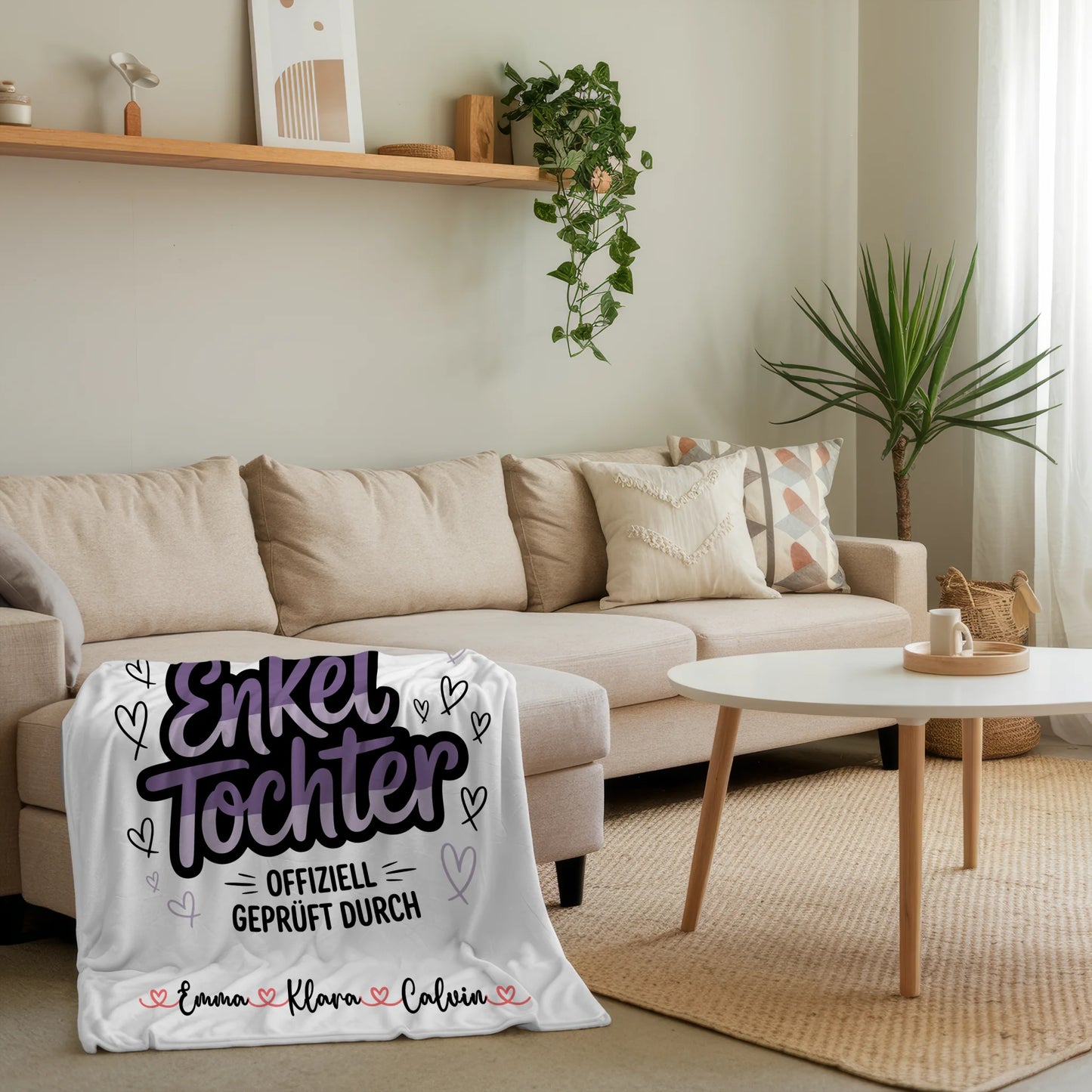 Namensdecke Geschenk Fotocollage Enkeltochter Weltbeste Enkeltochter Offiziell Geprüft Durch 4