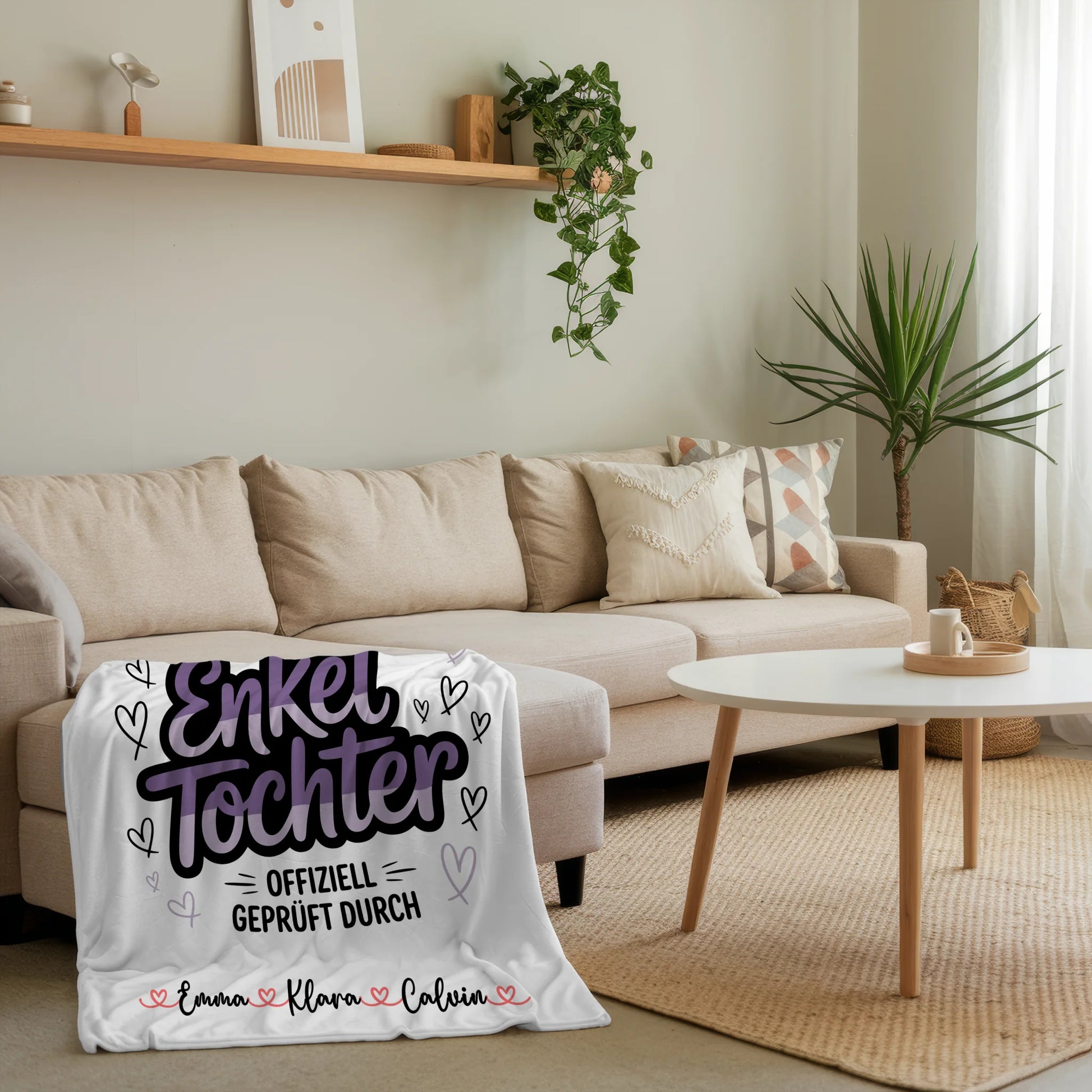 Namensdecke Geschenk Fotocollage Enkeltochter Weltbeste Enkeltochter Offiziell Geprüft Durch 4