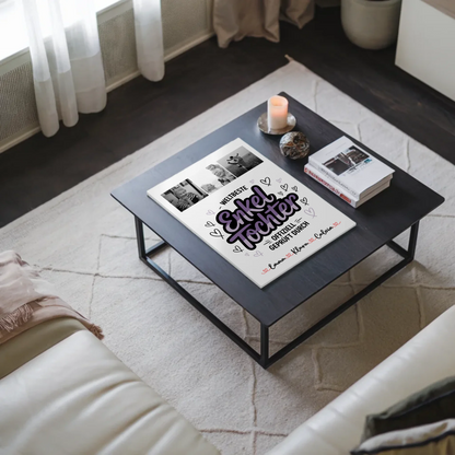 Fotoboard Magnet Wandbild Geschenk Fotocollage Enkeltochter Weltbeste Enkeltochter Offiziell Geprüft Durch