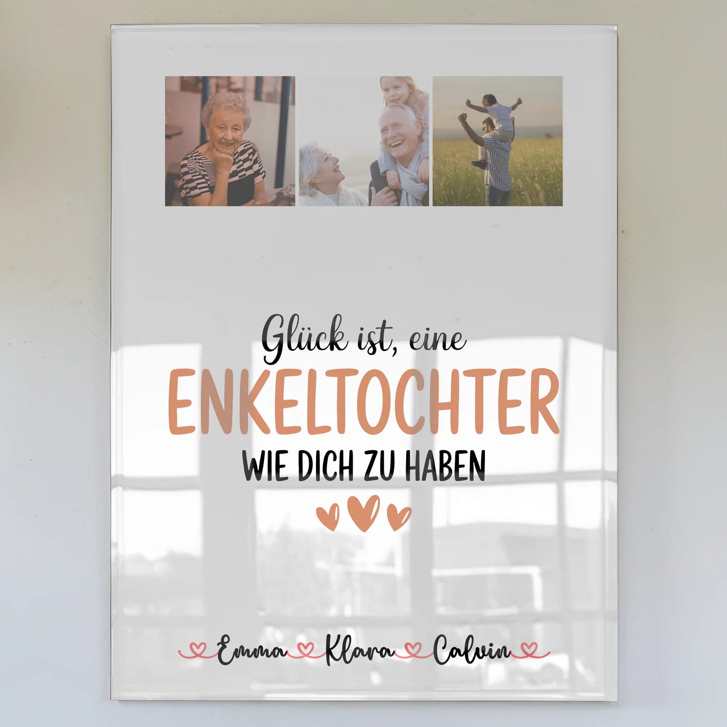 Foto Mit Acrylglas Fotocollage Enkeltochter Glück Ist eine Enkeltochter Wie Dich Zu Haben Geschenk 1