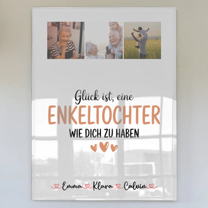 Foto Mit Acrylglas Fotocollage Enkeltochter Glück Ist eine Enkeltochter Wie Dich Zu Haben Geschenk 1