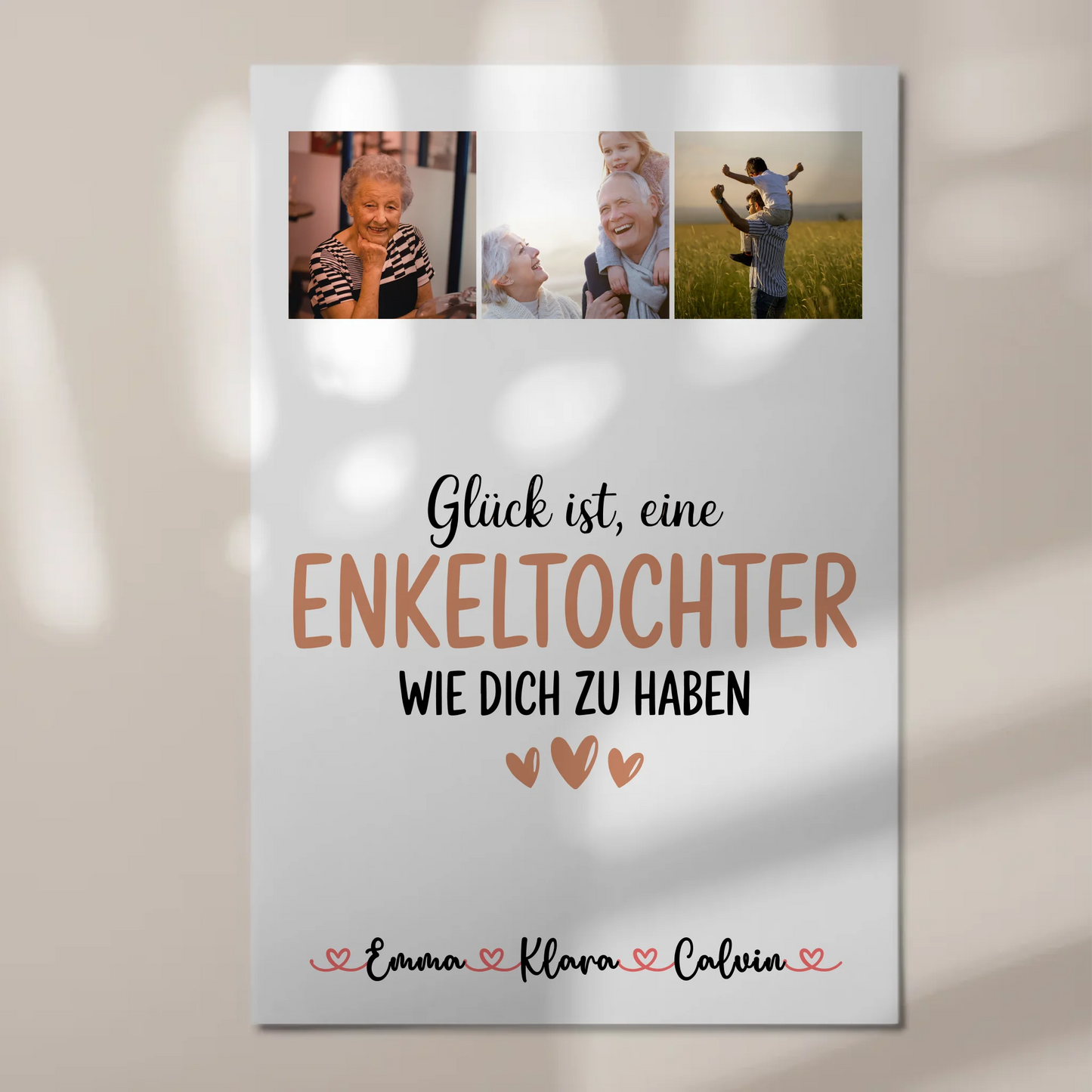 Fotoboard Poster Magnetisch Fotocollage Enkeltochter Glück Ist eine Enkeltochter Wie Dich Zu Haben Geschenk 1